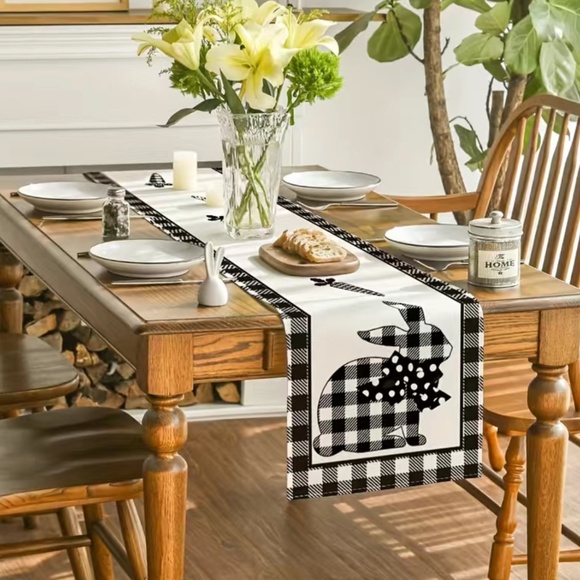 Other - Buffalo Plaid Table runner Rabbit Carrots Easter Theme Spring Decoration 13x72